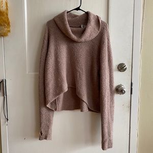 mauve cozy soft turtleneck